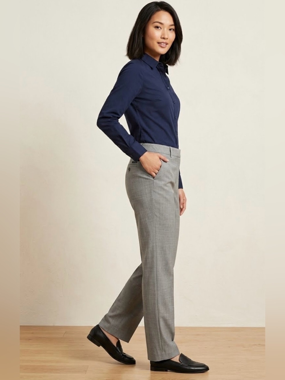 The Limited Drew Fit Gray Dress Pants Size 8L
